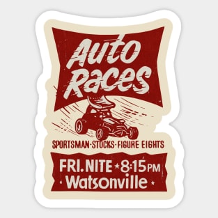 Vintage California Car Race Sticker